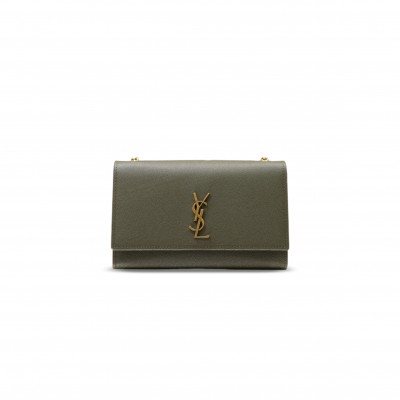 YSL NEW KATE SMALL IN GRAIN DE POUDRE EMBOSSED LEATHER 851504 (20*13.5*5cm)